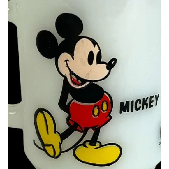 Mickey Mouse Milk Glass Mug Walt Disney PEPSI Collector Series Anchor Hocking - Picture 5 of 9